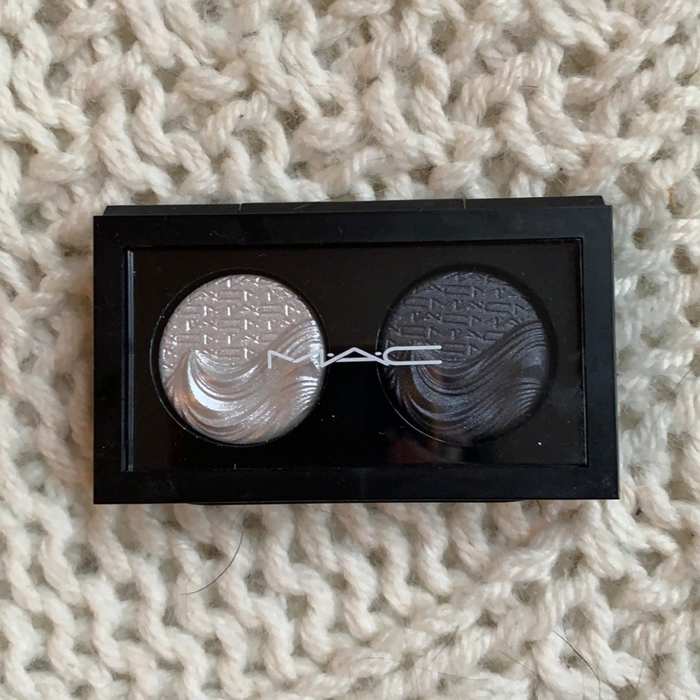 Brand new MAC light and dark silver eye shadow